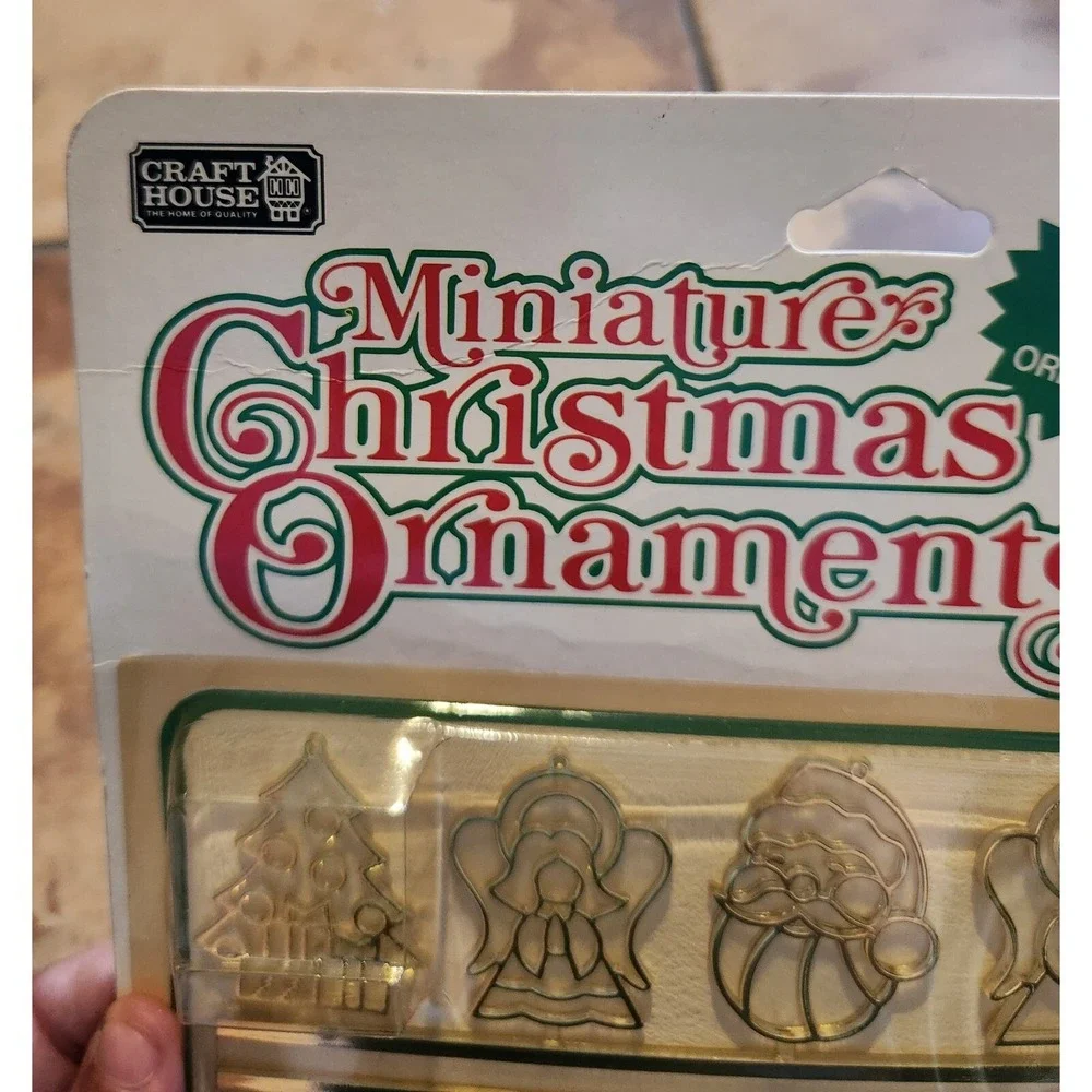 NOS‎ Vintage Craft House 15 Miniature Ornaments Sun Catchers 42500